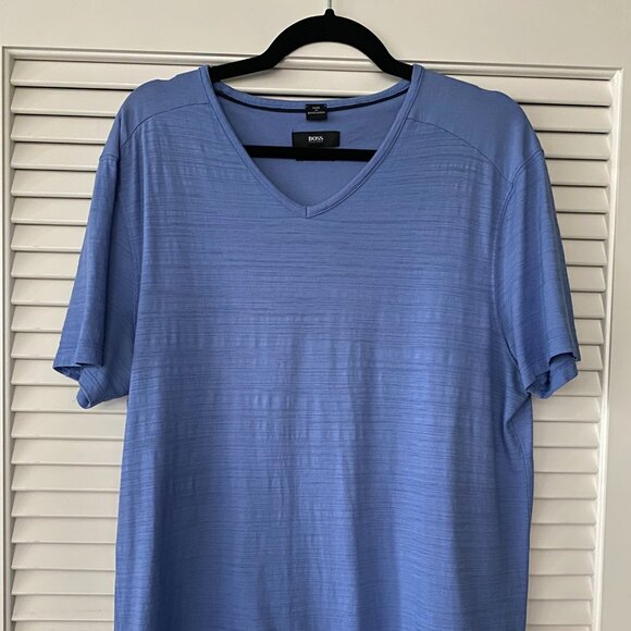 Boss Light Blue Casual T-Shirt, Size L - Picture 1 of 4